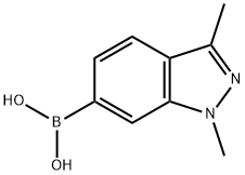 1,3-Dimethyl-1H-indazole-6-boronic acid Struktur