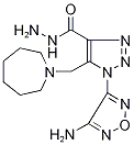 1-(4-Amino-1,2,5-oxadiazol-3-yl)-5-(azepan-1-ylmethyl)-1H-1,2,3-triazole-4-carbohydrazide Struktur