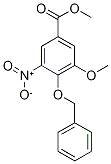 2-(Benzyloxy)-3-methoxy-5-(methoxycarbonyl)nitrobenzene Struktur