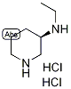 (3R)-N-Ethylpiperidin-3-amine dihydrochloride Struktur