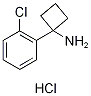 1-Amino-1-(2-chlorophenyl)cyclobutane hydrochloride, 1-(1-Aminocyclobut-1-yl)-2-chlorobenzene hydrochloride Struktur