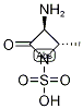 (2S,3S)-3-Amino-2-methyl-4-oxoazetidine-1-sulphonic acid Struktur