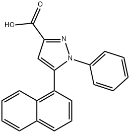 5-Naphth-1-yl-1-phenyl-1H-pyrazole-3-carboxylic acid Struktur