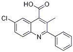 6-Chloro-3-methyl-2-phenylquinoline-4-carboxylic acid Struktur