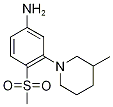 3-(3-Methylpiperidin-1-yl)-4-(methylsulphonyl)aniline Struktur