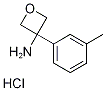 3-(3-Methylphenyl)oxetan-3-amine hydrochloride, 3-(3-Aminooxetan-3-yl)toluene hydrochloride Struktur