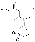 4-(Chloroacetyl)-3,5-dimethyl-1-(1,1-dioxotetrahydrothiophen-3-yl)-1H-pyrazole Struktur