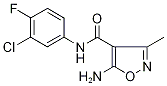 5-Amino-N-(3-chloro-4-fluorophenyl)-3-methylisoxazole-4-carboxamide Struktur