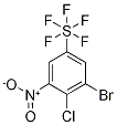 3-Bromo-4-chloro-5-nitrophenylsulphur pentafluoride Struktur