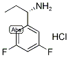 (S)-3,5-Difluoro-alpha-ethylbenzylamine hydrochloride Struktur