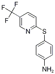 2-[(4-Aminophenyl)thio]-5-(trifluoromethyl)pyridine, 4-Aminophenyl 5-(trifluoromethyl)pyridin-2-yl sulphide Struktur