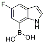 7-Borono-5-fluoro-1H-indole Struktur