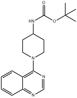 tert-Butyl N-[1-(quinazolin-4-yl)piperidin-4-yl]carbamate Struktur