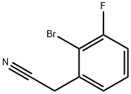 2-Bromo-3-fluorophenylacetonitrile Struktur