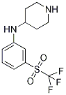 4-3-(Trifluoromethylsulphonyl)anilinopiperidine Struktur