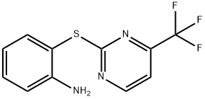 2-{[4-(trifluoromethyl)pyrimidin-2-yl]thio}aniline Struktur