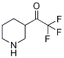 1-(Piperidin-3-yl)-2,2,2-trifluoroethan-1-one Struktur