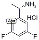 (S)-3,5-Difluoro-alpha-methylbenzylamine hydrochloride Struktur