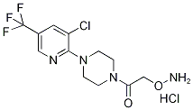 1-[2-(Aminooxyacetyl]-4-[3-chloro-5-(trifluoromethyl)pyridin-2-yl]piperazine hydrochloride Struktur