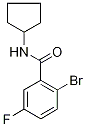 2-Bromo-N-cyclopentyl-5-fluorobenzamide Struktur