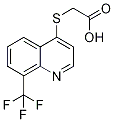 {[8-(Trifluoromethyl)quinolin-4-yl]thio}acetic acid Struktur