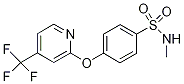 2-[4-(N-Methylsulphamoyl)phenoxy]-4-(trifluoromethyl)pyridine Struktur