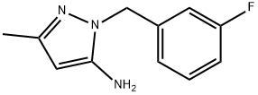 1-(3-Fluorobenzyl)-3-methyl-1H-pyrazol-5-amine Struktur