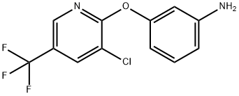 3-[3-Chloro-5-(trifluoromethyl)pyridin-2-yloxy]aniline 97% Struktur