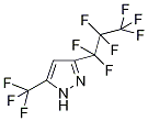 3-(Heptafluoropropyl)-5-(trifluoromethyl)-1H-pyrazole Struktur