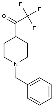 1-(1-Benzylpiperidin-4-yl)-2,2,2-trifluoroethan-1-one Struktur