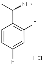 (S)-2,4-Difluoro-alpha-methylbenzylamine hydrochloride Struktur