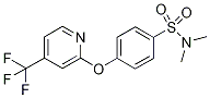 2-[4-(N,N-Dimethylsulphamoyl)phenoxy]-4-(trifluoromethyl)pyridine Struktur