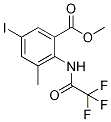 5-Iodo-3-(methoxycarbonyl)-2-[(trifluoroacetyl)amino]toluene Struktur