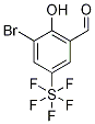 3-Bromo-5-formyl-4-hydroxyphenylsulphur pentafluoride Struktur