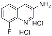 3-Amino-8-fluoroquinoline dihydrochloride Struktur