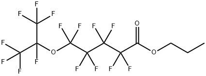 Propyl 5-(heptafluoroisopropoxy)octafluoropentanoate Struktur