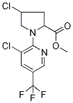 Methyl 4-chloro-1-[3-chloro-5-(trifluoromethyl)pyridin-2-yl]pyrrolidine-2-carboxylate 97% Struktur