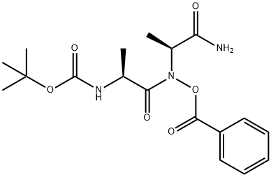 Boc-Ala-Ala-NHO-Bz Struktur