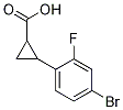 4-Bromo-1-(2-carboxycycloprop-1-yl)-2-fluorobenzene Struktur