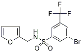 3-Bromo-N-(fur-2-ylmethyl)-5-(trifluoromethyl)benzenesulphonamide Struktur