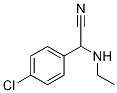 2-(4-chlorophenyl)-2-(ethylamino)acetonitrile Struktur