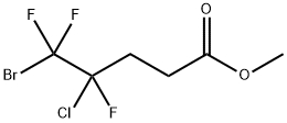 Methyl 5-bromo-4-chloro-4,5,5-trifluoropentanoate Struktur