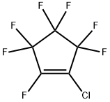 1-Chloro-2,3,3,4,4,5,5-heptafluorocyclopent-1-ene Struktur