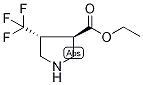 (3R,4R)-3-(Ethoxycarbonyl)-4-(trifluoromethyl)pyrrolidine Struktur