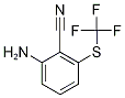 2-Amino-6-[(trifluoromethyl)sulphanyl]benzonitrile Struktur