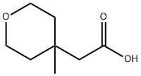 2-(4-Methyl-tetrahydro-2H-pyran-4-yl)acetic acid Struktur