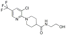 1-[3-Chloro-5-(trifluoromethyl)pyridin-2-yl]-N-(2-hydroxyethyl)piperidine-4-carboxamide 97% Struktur