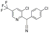 2-(4-Chlorophenyl)-2-[3-chloro-5-(trifluoromethyl)pyridin-2-yl]acetonitrile 97% Struktur