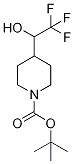 tert-Butyl 4-(1-hydroxy-2,2,2-trifluoroethyl)piperidine-1-carboxylate, 1-(tert-Butoxycarbonyl)-4-(1-hydroxy-2,2,2-trifluoroethyl)piperidine Struktur