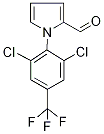 1-[2,6-dichloro-4-(trifluoromethyl)phenyl]-1H-pyrrole-2-carboxaldehyde Struktur